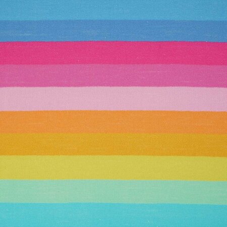 Stoffonkel Susalabim Regenboog strepen JERSEY GOTS