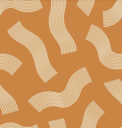 COUPON 60 CM Ansje X Misusu - Wavy Burnt Orange JERSEY