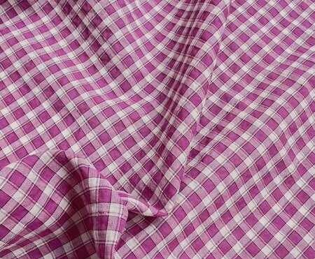 Cousette - Shiny checked Magenta KATOEN Oekotex