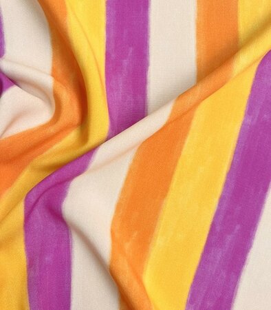 COUPON 175 CM Cousette - Sun stripes VISCOSE ECOVERO