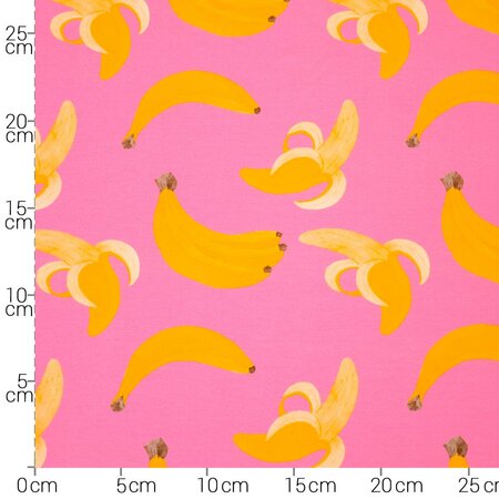 COUPON 60cm Hilco - Pink Banana JERSEY - OEKO-TEX
