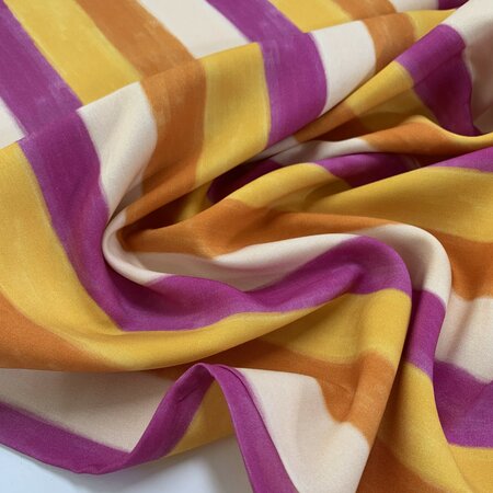 COUPON 175 CM Cousette - Sun stripes VISCOSE ECOVERO