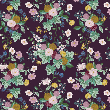Rifle paper - Dahlia in Aubergine KATOEN