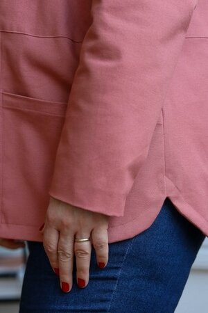 COUPON 110 CM Lise Tailor - Oudroze - GABARDINE STRETCH
