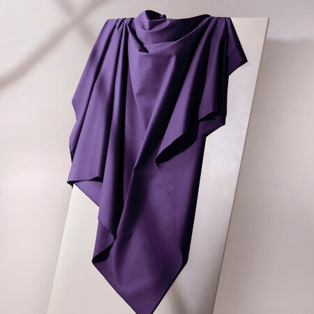 COUPON 165 CM Atelier Brunette GABARDINE LIGHT Majestic Purple