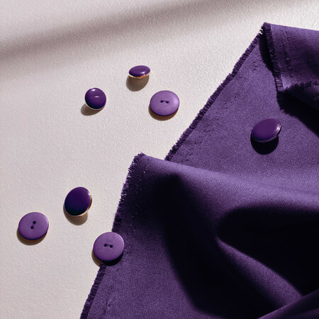 COUPON 165 CM Atelier Brunette GABARDINE LIGHT Majestic Purple
