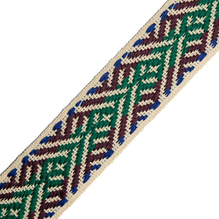Tassenband Day For Night: Natural - Purple - Aubergine - Emerald 40mm