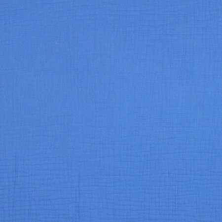 Verhees GOTS - Royal Blue - Double Gauze/hydrofiel