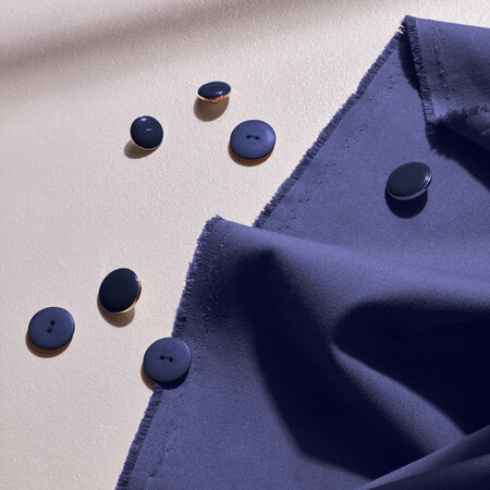 COUPON 35 CM Atelier Brunette GABARDINE LIGHT Cobalt