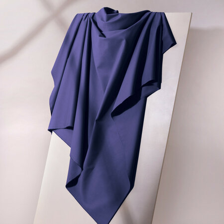 COUPON 160 CM Atelier Brunette GABARDINE LIGHT Cobalt