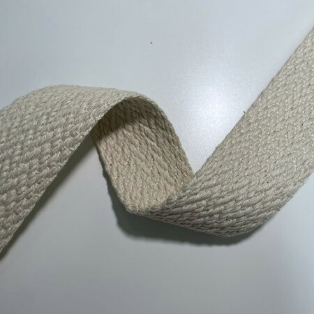 Tassenband Herringbone Ecru - Naturel 40mm 