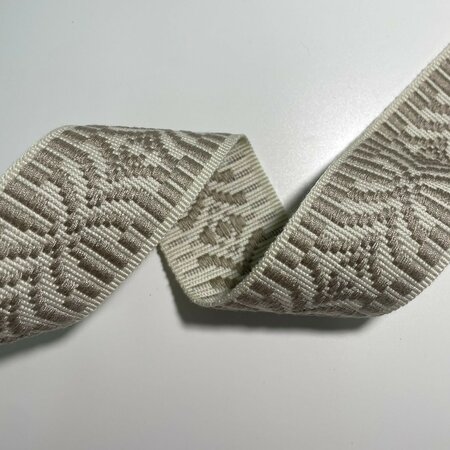 Tassenband Arch Ivory - Taupe 40mm 