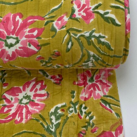 Ansje LIMITED - Mustard Marguerite - Quilt Indian Cotton