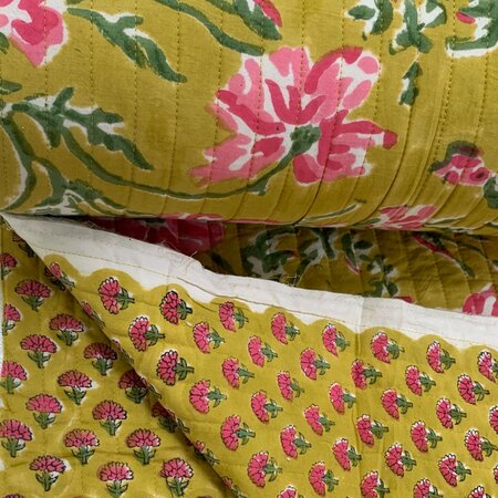Ansje LIMITED - Mustard Marguerite - Quilt Indian Cotton