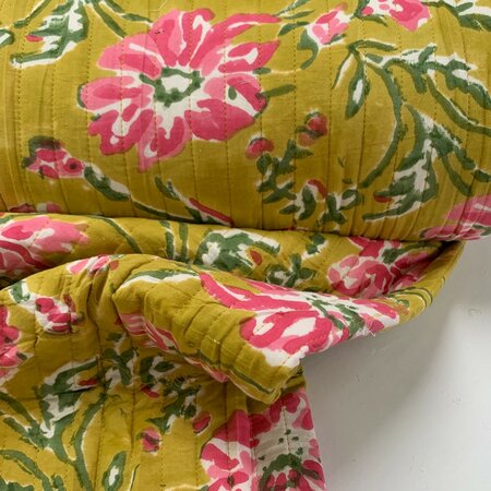 Ansje LIMITED - Mustard Marguerite - Quilt Indian Cotton