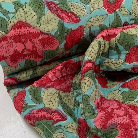Ansje LIMITED - Mixed Poppy's - Quilt Indian Cotton