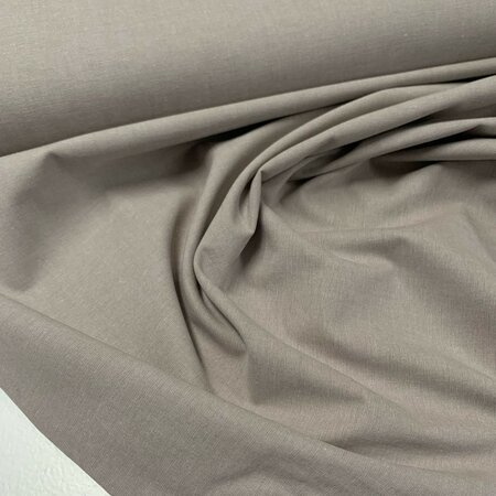 COUPON 100cm Verhees - Yarn Dyed Sand - POPLIN KATOEN
