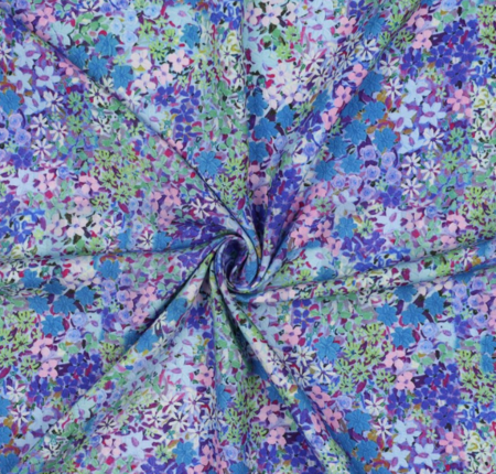 VERHEES - Digital flowers - BLUE Lenzing Ecovero