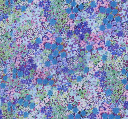 VERHEES - Digital flowers - BLUE Lenzing Ecovero