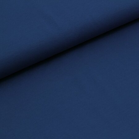COUPON 100 CM Stoffonkel Solid Marine Blue FRENCH TERRY GOTS