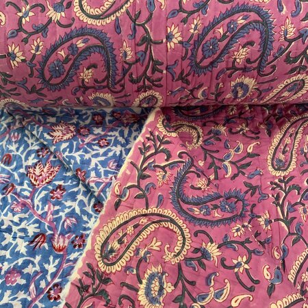 Ansje LIMITED - Purple Paisley Party - Quilt Indian Cotton