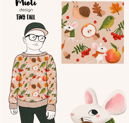 Mieli Design - Tiny Fall- FRENCH TERRY (organic)