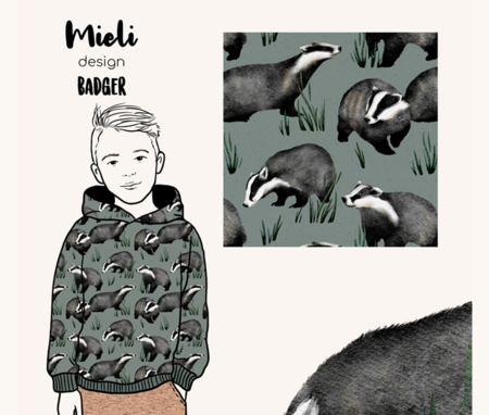 Mieli Design - Badger - FRENCH TERRY (organic)