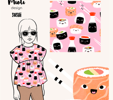 Mieli Design - Sushi JERSEY (organic)