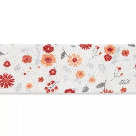Biaisband Mille Fleurs Rust 20mm