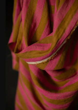 Merchant & Mills - Raspberry Humbug EU washed Linen