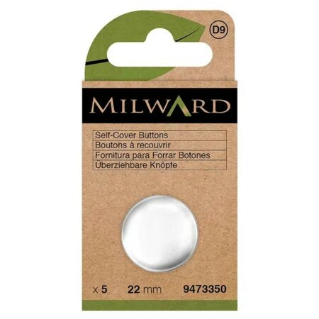 Milward Stofknoopjes 22mm - Set van 6 stuks