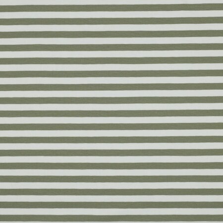 Verhees - Yarn Dyed Stripes SOFT GREEN - Jersey