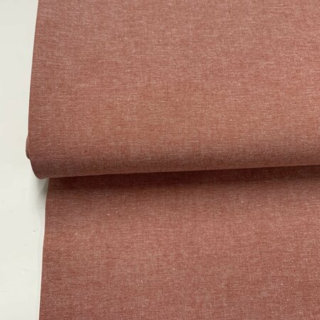COUPON 170cm Verhees - Yarn Dyed Terra - POPLIN KATOEN