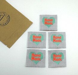 L'Etiquette Home Couture - Handmade Fluo - woven labels