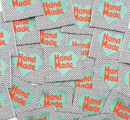 L'Etiquette Home Couture - Handmade Fluo - woven labels