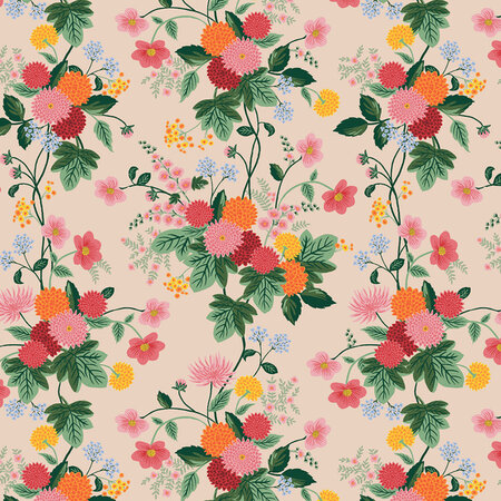 COUPON 40cm Rifle paper - Dahlia in Blush KATOEN