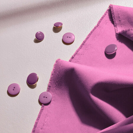 COUPON 155cm Atelier Brunette GABARDINE Bubble Gum