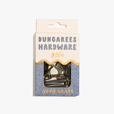 KYLIE & THE MACHINE - Dungarees Hardware Kit - AGED BRASS