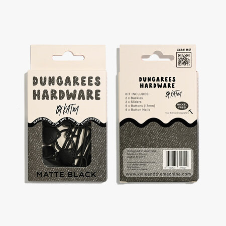 KYLIE & THE MACHINE - Dungarees Hardware Kit - MATTE BLACK