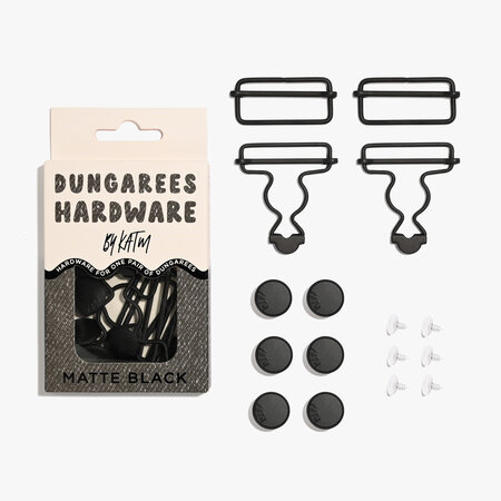 KYLIE & THE MACHINE - Dungarees Hardware Kit - MATTE BLACK