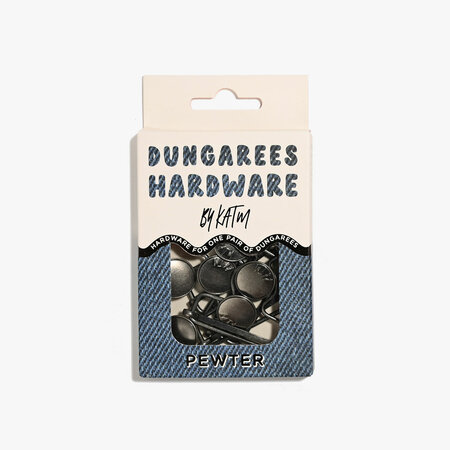 KYLIE & THE MACHINE - Dungarees Hardware Kit - PEWTER