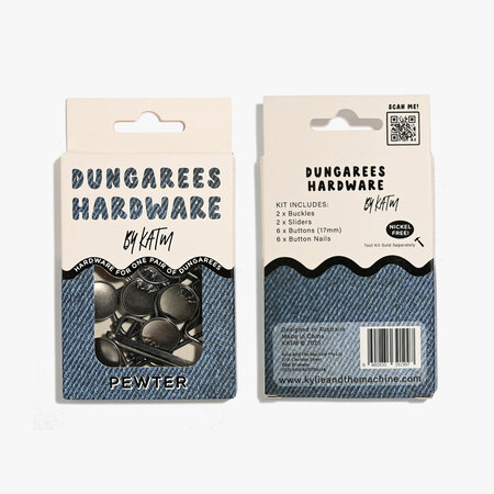 KYLIE & THE MACHINE - Dungarees Hardware Kit - PEWTER