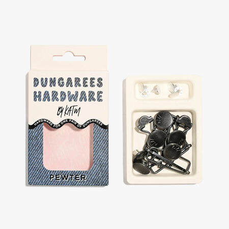 KYLIE & THE MACHINE - Dungarees Hardware Kit - PEWTER