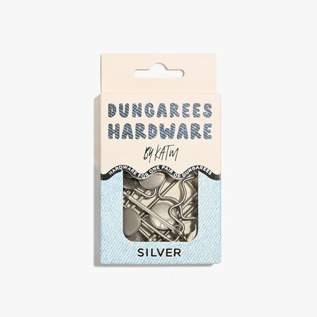 KYLIE & THE MACHINE - Dungarees Hardware Kit - SILVER
