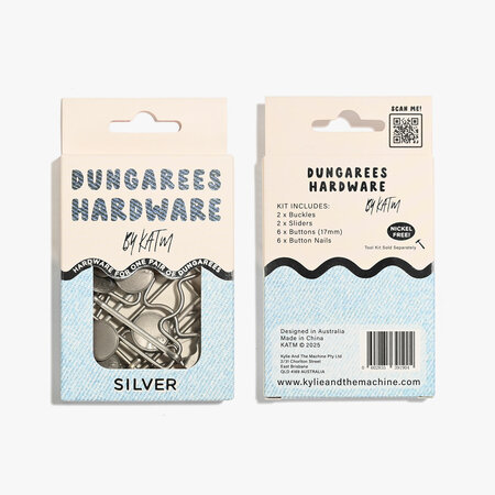 KYLIE & THE MACHINE - Dungarees Hardware Kit - SILVER