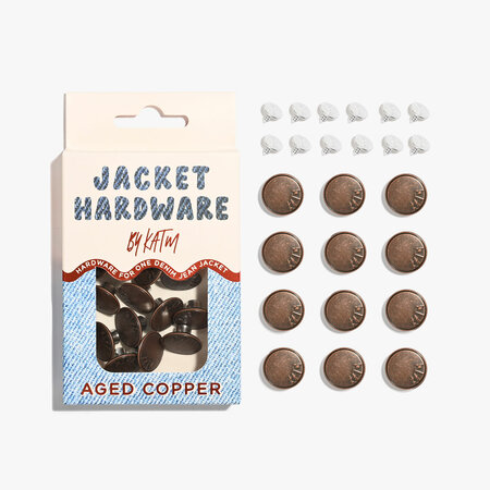 KYLIE & THE MACHINE - Jacket Hardware Kit - AGED COPPER