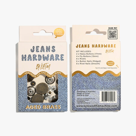 KYLIE & THE MACHINE - Jeans Hardware Kit - AGED BRASS