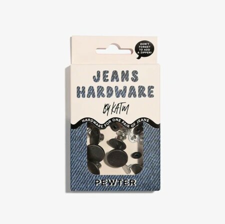 KYLIE & THE MACHINE - Jeans Hardware Kit - PEWTER