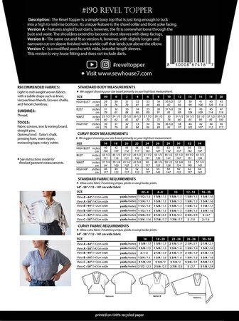 Sew House Seven - The Revel Topper