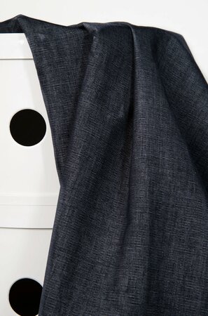 Atelier Brunette Deep Charcoal Woven Velvet COTTON